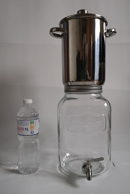 validation de commande boutique filtre à eau 50% inox 50% verre