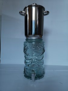 filtre à eau domestique inox verre totem 5 litres