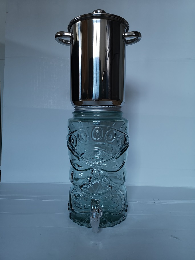 filtre à eau domestique inox verre totem 5 litres filtre à eau robinet maison 