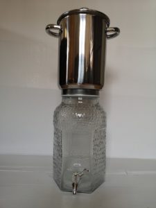 filtre à eau domestique inox verre 5.5 litres