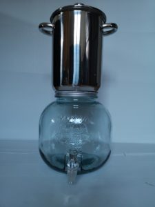 filtre à eau domestique inox verre bas 6 litres